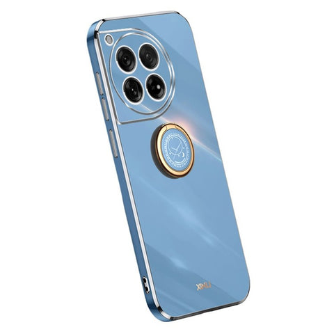 XINLI For OnePlus Ace 3 5G / 12R 5G Case Ring Kickstand Electroplated TPU Cover