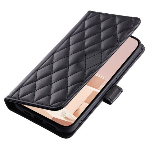 For Huawei P50 4G Case with Shoulder Strap Stand PU Leather Wallet Phone Cover