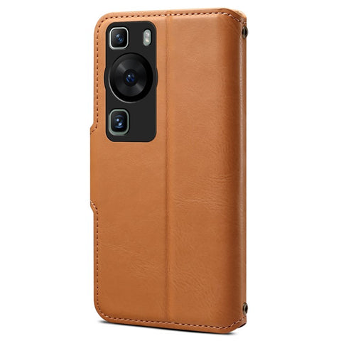 DENIOR For Huawei P60 / P60 Pro Case Wallet Leather Phone Cover Magnetic Clasp