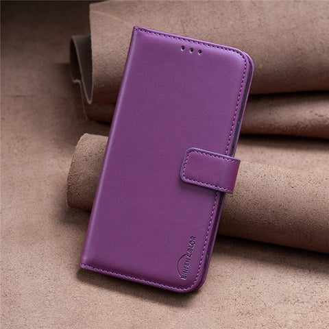 BINFEN COLOR BF17 For Xiaomi Redmi A3 4G / Poco C61 4G Case Leather Folio Wallet Phone Cover