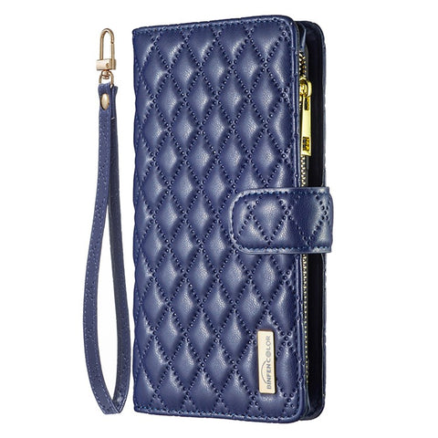 BINFEN COLOR BF Style-15 For Xiaomi Redmi A3 4G / Poco C61 4G Case Zipper Flip Shockproof Leather Phone Cover