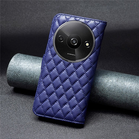 BINFEN COLOR BF Style-14 For Xiaomi Redmi A3 4G / Poco C61 4G Case TPU Inner Shell Leather Phone Cover