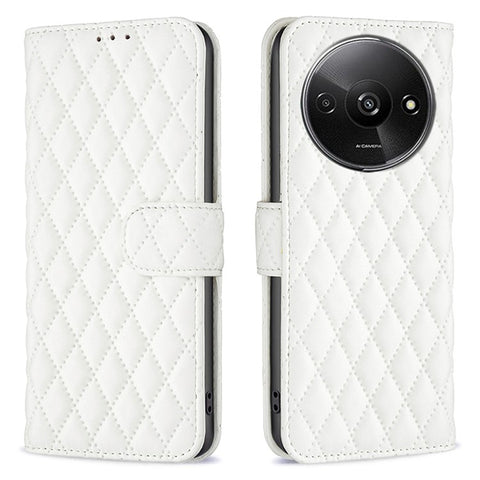 BINFEN COLOR BF Style-14 For Xiaomi Redmi A3 4G / Poco C61 4G Case TPU Inner Shell Leather Phone Cover