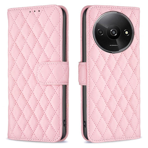 BINFEN COLOR BF Style-14 For Xiaomi Redmi A3 4G / Poco C61 4G Case TPU Inner Shell Leather Phone Cover