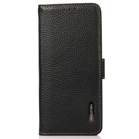 KHAZNEH For OnePlus Ace 3 5G / 12R 5G Magnetic Phone Case Litchi Texture RFID Blocking Anti-drop Cover