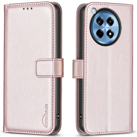 BINFEN COLOR BF17 For OnePlus 12R 5G / Ace 3 5G Wallet Case Magnetic Closing Stand Phone Cover