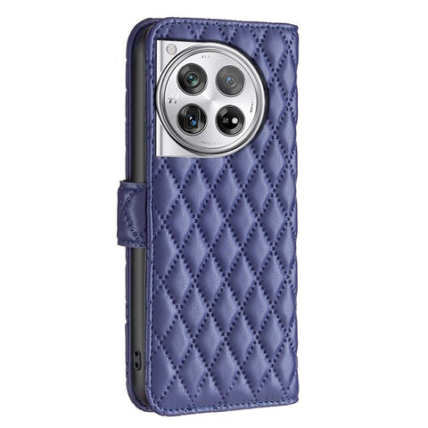 BINFEN COLOR BF Style-14 For OnePlus 12R 5G / Ace 3 5G Case PU Leather Stand Shockproof Protective Phone Cover