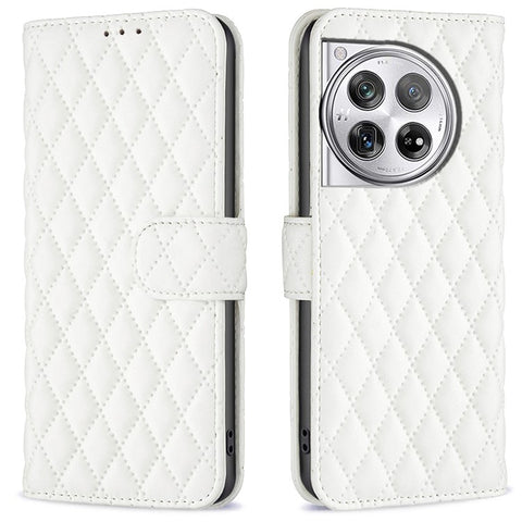 BINFEN COLOR BF Style-14 For OnePlus 12R 5G / Ace 3 5G Case PU Leather Stand Shockproof Protective Phone Cover