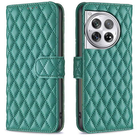 BINFEN COLOR BF Style-14 For OnePlus 12R 5G / Ace 3 5G Case PU Leather Stand Shockproof Protective Phone Cover