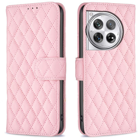 BINFEN COLOR BF Style-14 For OnePlus 12R 5G / Ace 3 5G Case PU Leather Stand Shockproof Protective Phone Cover