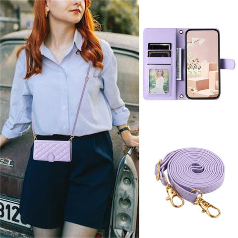 For Xiaomi Poco M2 / Redmi 9 / 9 Prime (India) Case Rhombus Grid Leather Wallet Phone Cover with 2 Straps