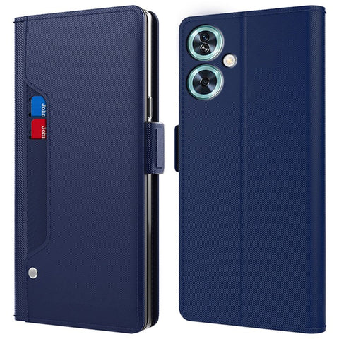 For OnePlus Nord N30 SE 5G Cover Phone Shell with Mirror PU+TPU Leather Card Holder