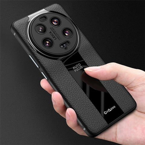 Q.COO For Xiaomi 13 Ultra Mobile Phone Cover TPU+Acrylic+PU Leather Cell Phone Case