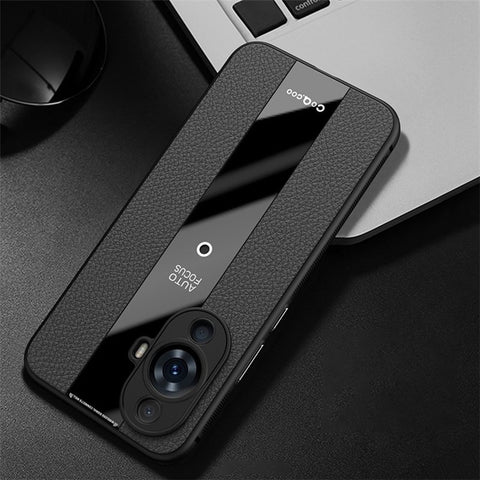 Q.COO For Huawei nova 11 / nova 12s 4G / nova 12 Lite 4G Shockproof Cover PU Leather+TPU+Acrylic Mobile Phone Case