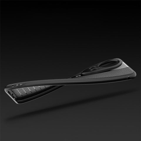 Q.COO For Huawei nova 12 5G Case Bump Proof Textured PU Leather+TPU+Acrylic Smart Phone Shell