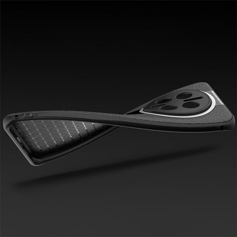 Q.COO For Huawei Mate 50 Pro 4G Case PU Leather+TPU+Acrylic Anti-collision Phone Shell