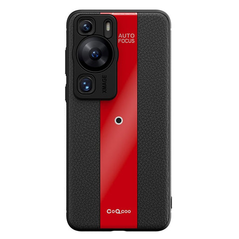 Q.COO For Huawei P60 / P60 Pro Fall Proof Case PU Leather+TPU+Acrylic Phone Shell