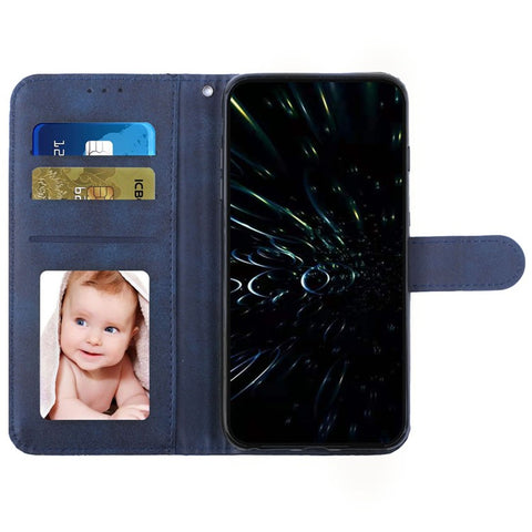 For Motorola Moto G Play 5G (2024) / Moto G 5G (2024) Case PU Leather Stand Flip Phone Cover Calf Texture