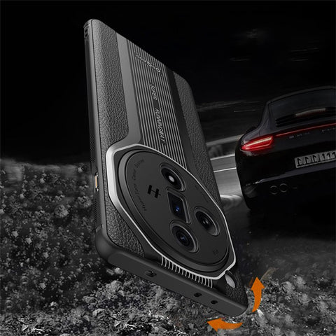 Q.COO Super Running Series 2 for Oppo Find X7 5G Case PU + TPU + Acrylic Back Cover