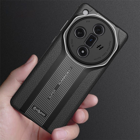 Q.COO Super Running Series 2 for Oppo Find X7 Ultra Case PU + TPU + Acrylic Back Cover