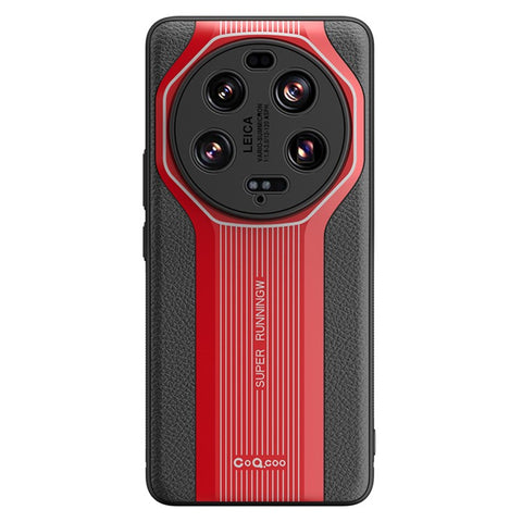 Q.COO Super Running Series 2 for Xiaomi 13 Ultra Case PU+TPU+Acrylic Shockproof Phone Cover