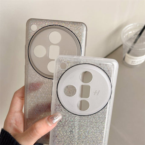 Q.COO For Oppo Find X7 5G TPU Case Aurora Effect Anti-scratch Phone Cover