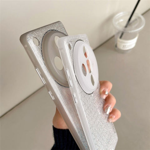 Q.COO For Oppo Find X7 5G TPU Case Aurora Effect Anti-scratch Phone Cover