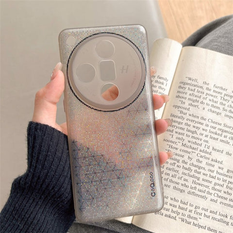 Q.COO For Oppo Find X7 5G TPU Case Aurora Effect Anti-scratch Phone Cover