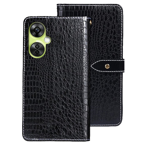 IDEWEI For OnePlus Nord CE 3 Lite 5G / Nord N30 5G Case Wallet Crocodile Texture Leather Phone Cover