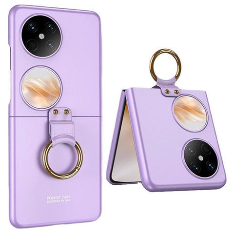 GKK For Huawei Pocket 2 Case Ring Holder Kickstand Ultra Thin Hard PC Folding Phone Cover