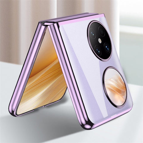 GKK For Huawei Pocket 2 Clear Case Electroplating Hard PC Slim Phone Cover