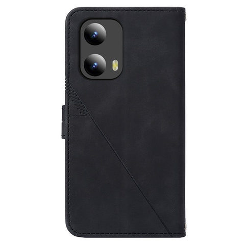 For Motorola Moto G Play 5G (2024) / Moto G 5G (2024) Leather Case with Hand Strap Wallet Stand Phone Cover