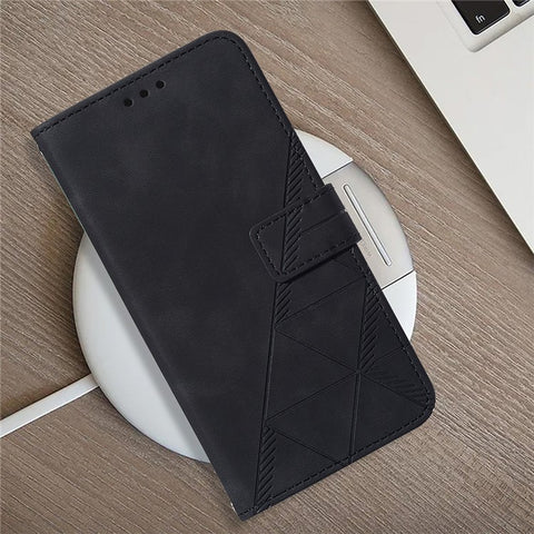 For Motorola Moto G Play 5G (2024) / Moto G 5G (2024) Leather Case with Hand Strap Wallet Stand Phone Cover