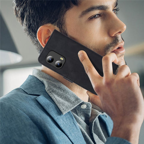 For Motorola Moto G Play 5G (2024) / Moto G 5G (2024) Leather Case with Hand Strap Wallet Stand Phone Cover