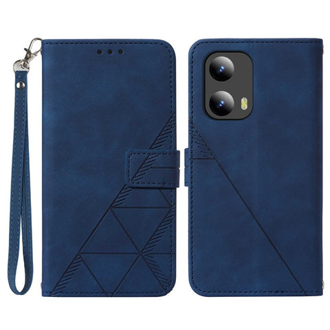 For Motorola Moto G Play 5G (2024) / Moto G 5G (2024) Leather Case with Hand Strap Wallet Stand Phone Cover