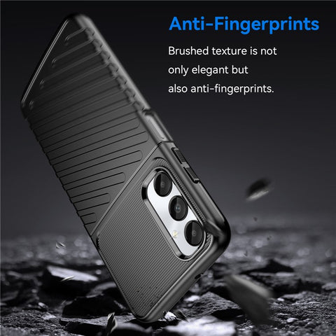 Thunder Series For Samsung Galaxy M14 4G / A05s 4G Case Thickened TPU Twill Texture Back Phone Cover