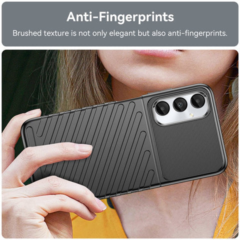 Thunder Series For Samsung Galaxy M14 4G / A05s 4G Case Thickened TPU Twill Texture Back Phone Cover