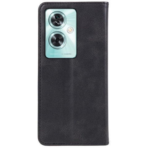 Leather Case for OnePlus Nord N30 SE 5G Calf Texture Auto-absorbed Magnetic Phone Wallet Cover