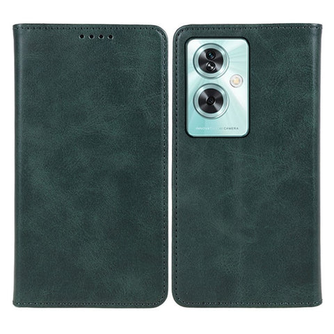 Leather Case for OnePlus Nord N30 SE 5G Calf Texture Auto-absorbed Magnetic Phone Wallet Cover