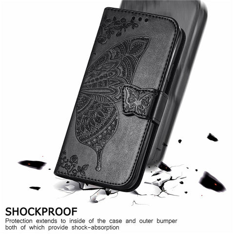 For Infinix Hot 40i Case Butterfly Imprinted Phone Cover with Hand Strap