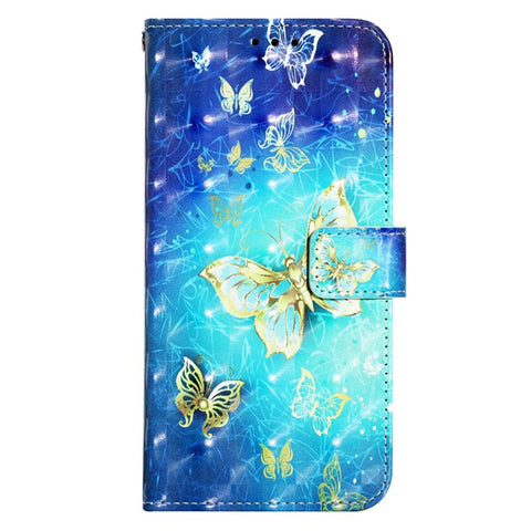 For Motorola Moto G Play 5G (2024) / Moto G 5G (2024) Leather Case 3D Pattern Printing Wallet Stand Mobile Cover with Strap