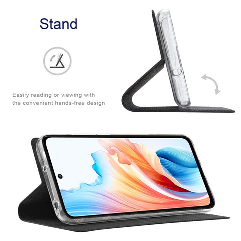 VILI DMX Series For Oppo A79 5G / A2 5G Case Card Holder Leather Magnetic Closure Phone Cover