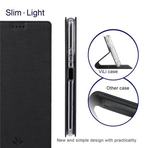 VILI DMX Series For Oppo A79 5G / A2 5G Case Card Holder Leather Magnetic Closure Phone Cover