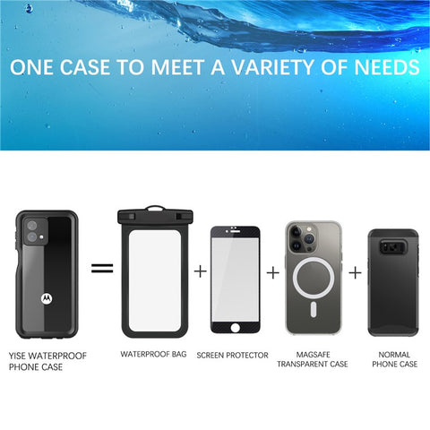 REDPEPPER A Series For Motorola Moto G Stylus 5G (2023) IP68 Underwater Phone Case Clear Waterproof Phone Cover