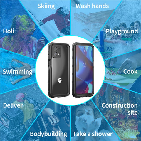REDPEPPER A Series For Motorola Moto G Stylus 5G (2023) IP68 Underwater Phone Case Clear Waterproof Phone Cover