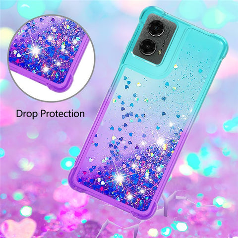 For Motorola Moto G Play 5G (2024) / Moto G 5G (2024) TPU Case Gradient Quicksand Phone Back Cover