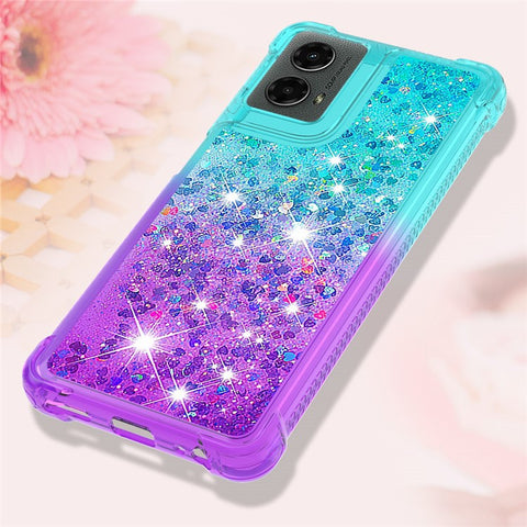 For Motorola Moto G Play 5G (2024) / Moto G 5G (2024) TPU Case Gradient Quicksand Phone Back Cover