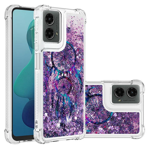 For Motorola Moto G Play 5G (2024) / G 5G (2024) TPU Case with Quicksand and Pattern Printed