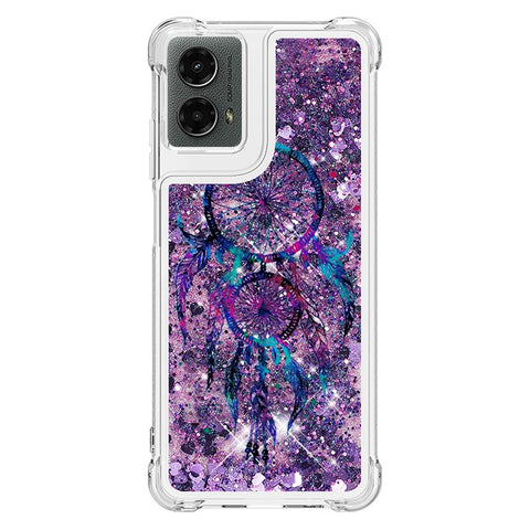 For Motorola Moto G Play 5G (2024) / G 5G (2024) TPU Case with Quicksand and Pattern Printed
