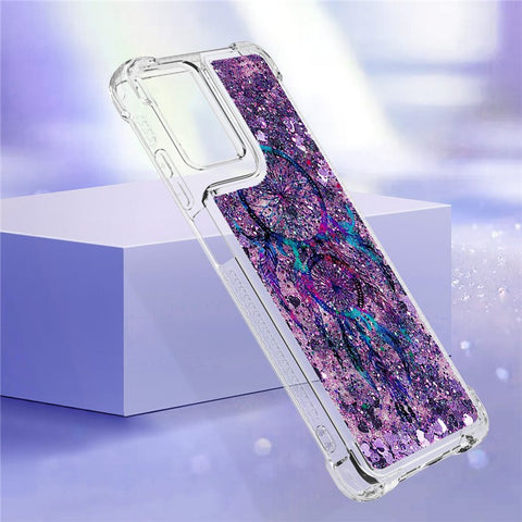 For Motorola Moto G Play 5G (2024) / G 5G (2024) TPU Case with Quicksand and Pattern Printed